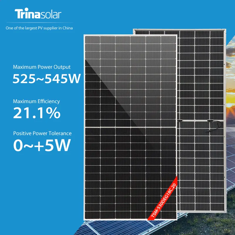 Wholesale Trinasolar PV Modules Mono Bifacial Solar Cell 525W 545W