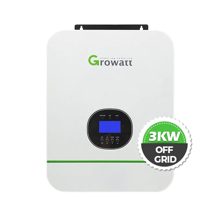 Wholesale Growatt Spf 3000tl Lvm 24p Solar Inverter 3kw Single Phrase Mppt Inverter Pure Sine 7946