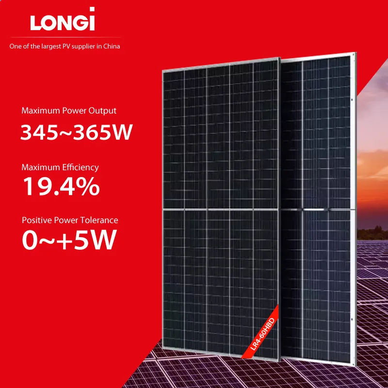 卸売 Longi 166 両面受光ソーラー パネル 425W 430W 435W 440W 445W 450W 455W ハーフセル  メーカーとサプライヤー | 卸売宜豊